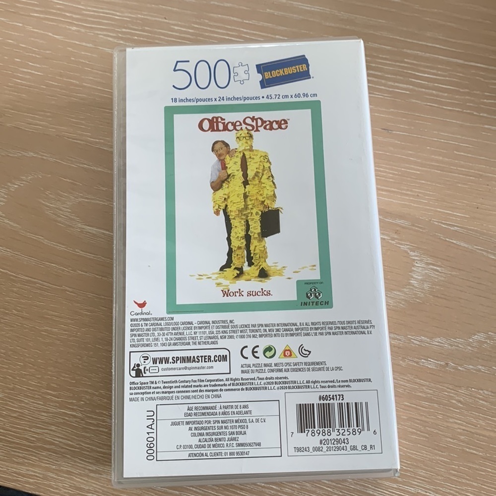 Office Space Puzzle 500 Piece New unsealed box - no missing pieces! - Picture 2 of 3